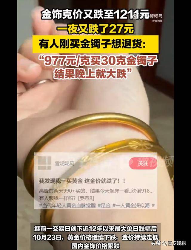 午后突发，黄金再度大跳水，现货黄金一度大跌1.92%。